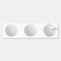 golf ball vector graphic bumper sticker