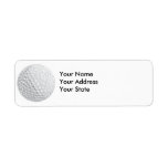 golf ball vector graphic custom return address labels