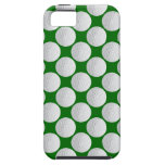 golf ball vector graphic on green background iPhone 5 cases