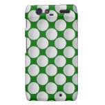 golf ball vector graphic on green background motorola droid RAZR cover