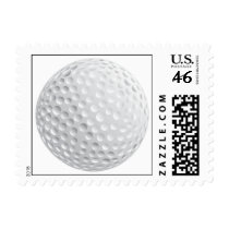 golf ball vector graphic postage