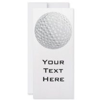 golf ball vector graphic customized rack card