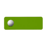 GOLF BALL VECTOR ICON GRAPHICS greens WHITE SPORTS Custom Return Address Label