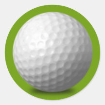GOLF BALL VECTOR ICON GRAPHICS greens WHITE SPORTS Sticker