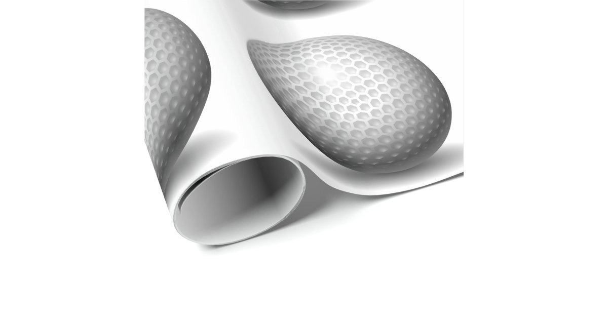 Golf Ball Wrapping Paper Zazzle