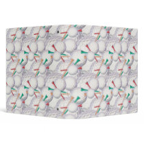 Golf Balls and Tees Notebook binders by dooni_notebooks Golf Balls and Tees Notebook binders