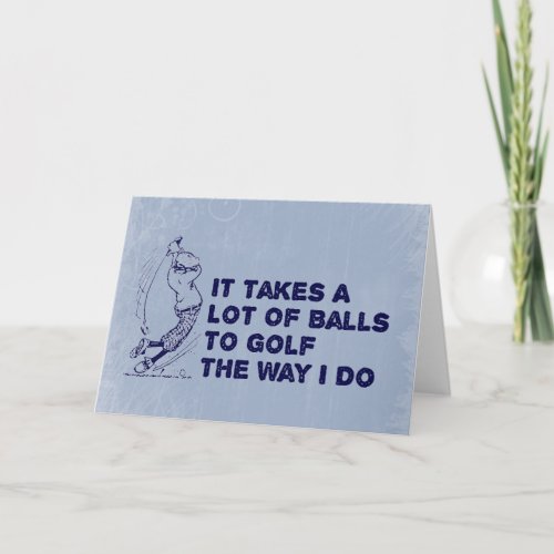 Golf Balls Card