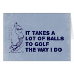 Golf Balls Card