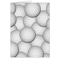 Golf Balls Collage Greeting Cards