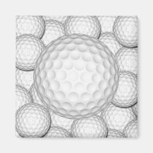 Golf Balls Collage Magnet