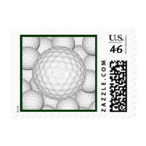 Golf Balls Collage Postage Stamp