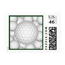 Golf Balls Collage Postage Stamp