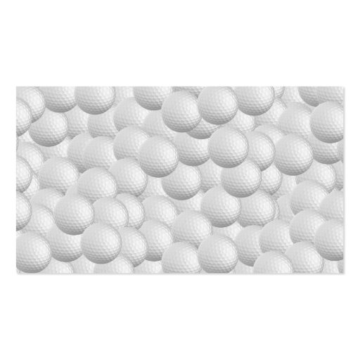 Golf Balls custom business cards (front side)