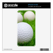 Golf Balls In Grass iPhone 4 Decal