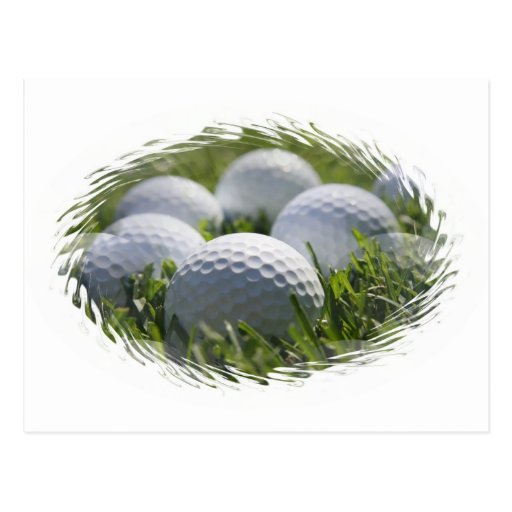 Golf Balls Invitation Postcards