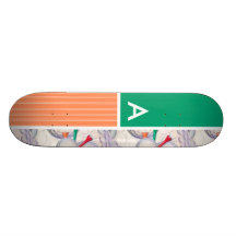 Golf Balls & Tees Pattern Skateboards