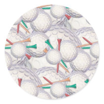 Golf Balls & Tees Stickers