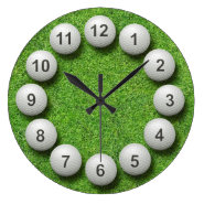 Golf Balls Timepiece Clocks