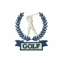 Golf Banner Logo embroidered shirts by cowboyannie Golf Banner Logo embroidered shirts