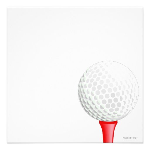 Golf Birthday Party Invitation