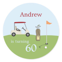 Golf Birthday Party Stickers