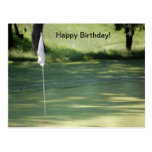 Golf Birthday Postcard