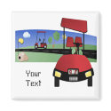 Golf Buggy magnets by Ricaso_Greetings Golf Buggy magnets