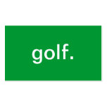 Golf Business Card