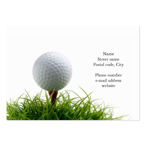 Golf business card (front side)