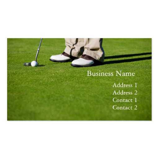 Golf business card
