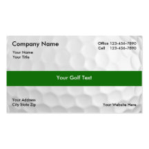 Golf Business Cards