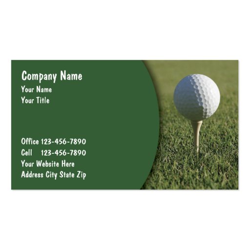 Golf Business Cards