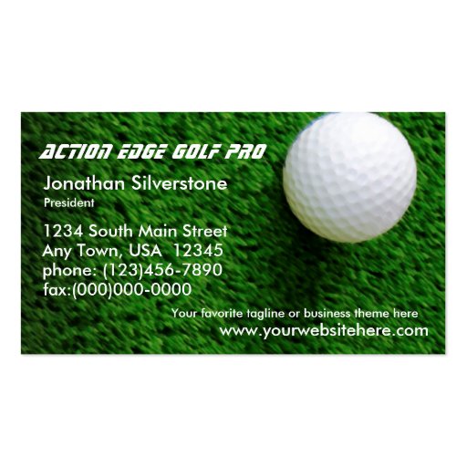 Golf Business Cards