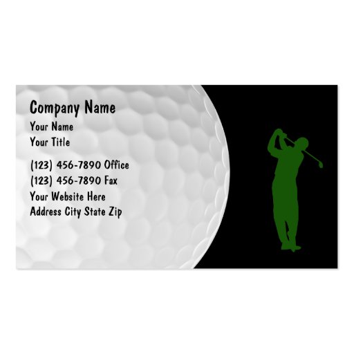 Golf Business Cards