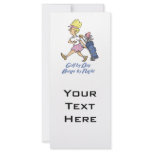 golf by day bingo by night custom rack card
