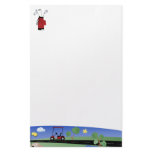 Golf Cart and Clubs Stationery Paper