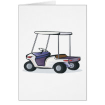 golf cart graphic greeting cards