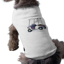 golf cart graphic dog tshirt