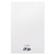 golf cart graphic personalized stationery
