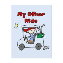 Golf Cart Other Ride Tshirts and Gifts Post Card