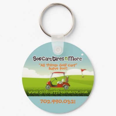 Golf Cart Tires N More Key Chain by golfcarttiresnmore