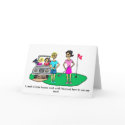 Golf Cartoon Greeting Card