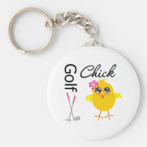 Golf Chick Key Chains
