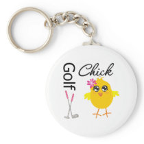 Golf Chick Key Chains