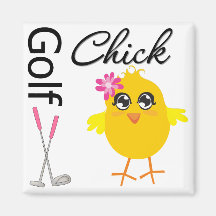 Golf Chick Refrigerator Magnets
