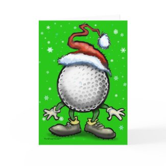 Golf Christmas card