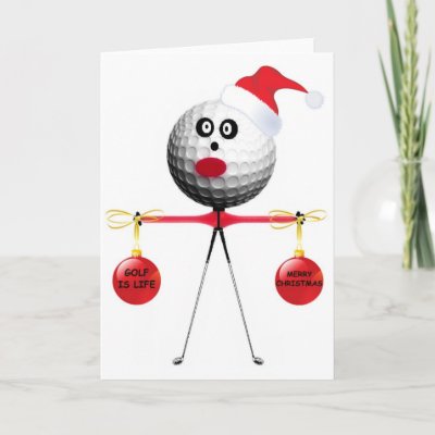 Golf Christmas cards