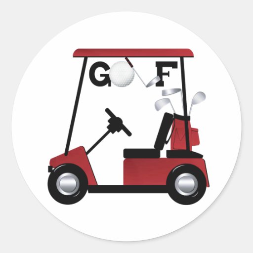 Golf Classic Round Sticker Zazzle