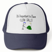 Golf "CLEAN BALLS"  Golf Humor Gifts hats