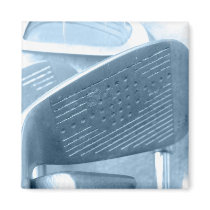 Golf Club Collage Square Magnet